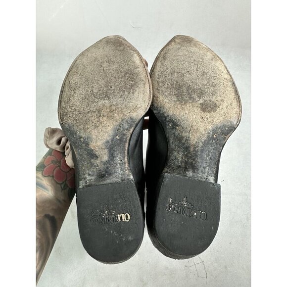 Old Gringo Distressed Embroidered Leather Tall Womens Boots 8.5 Read - Picture 9 of 10